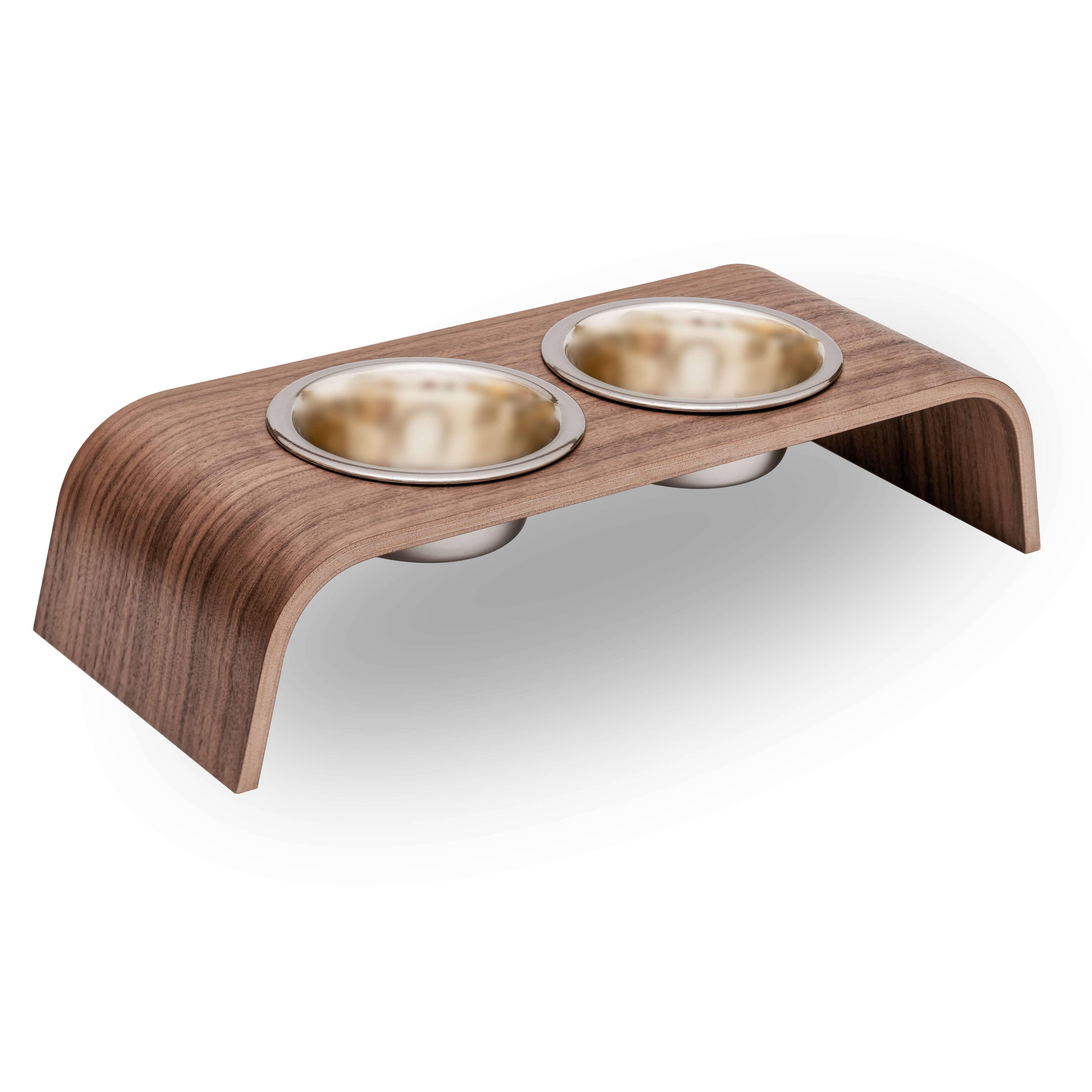 Wooden Elevated Stand for cats and dogs: Ash tree / 44x17x10 cm - Rocky & Maggie's Pet Boutique and Salon