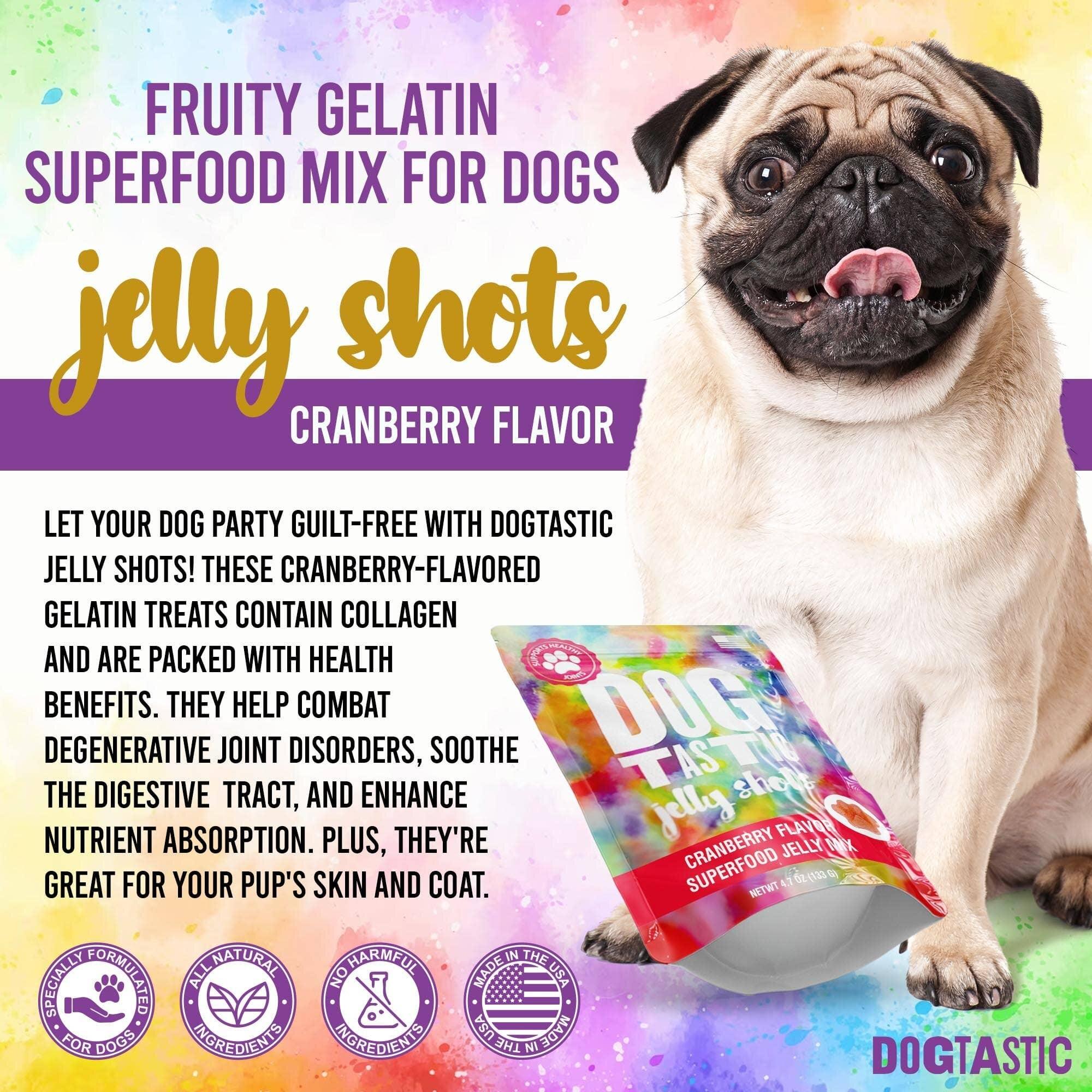 Dogtastic Jelly Shots - Cranberry Flavor - Rocky & Maggie's Pet Boutique and Salon