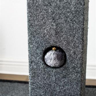 Natural Minimalist Cat Tree Cat Scratching Post with Natural Sisal Rope and Toys - Rocky & Maggie's Pet Boutique and Salon
