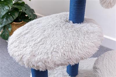 Blue Galaxy Natural Aesthetic, Handwoven, Eco-Friendly Medium Cat Tree - Rocky & Maggie's Pet Boutique and Salon