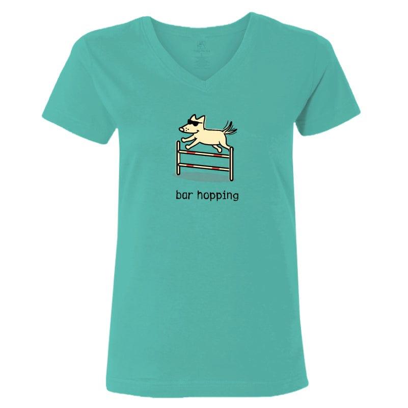 Bar Hopping - Ladies T-Shirt V-Neck - Rocky & Maggie's Pet Boutique and Salon