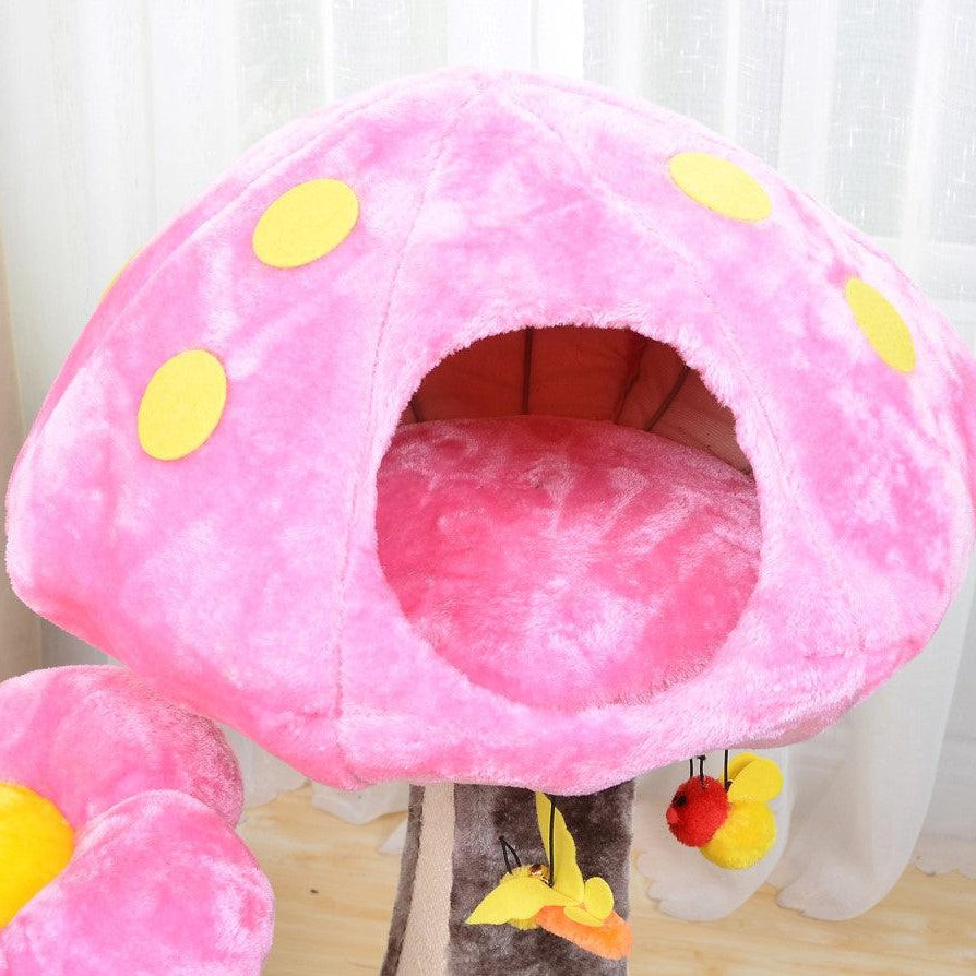 Wonderland Cat Tree with Garden Inspired Condo and Perches - Rocky & Maggie's Pet Boutique and Salon