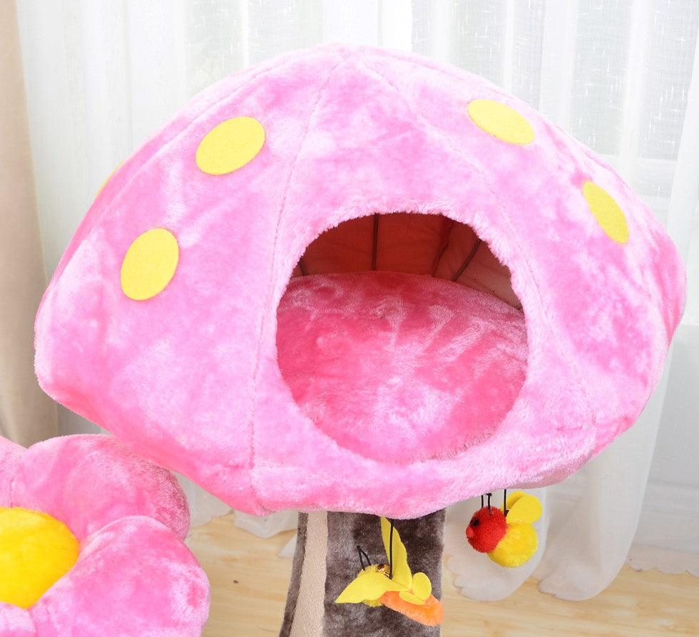 Wonderland Cat Tree with Garden Inspired Condo and Perches - Rocky & Maggie's Pet Boutique and Salon