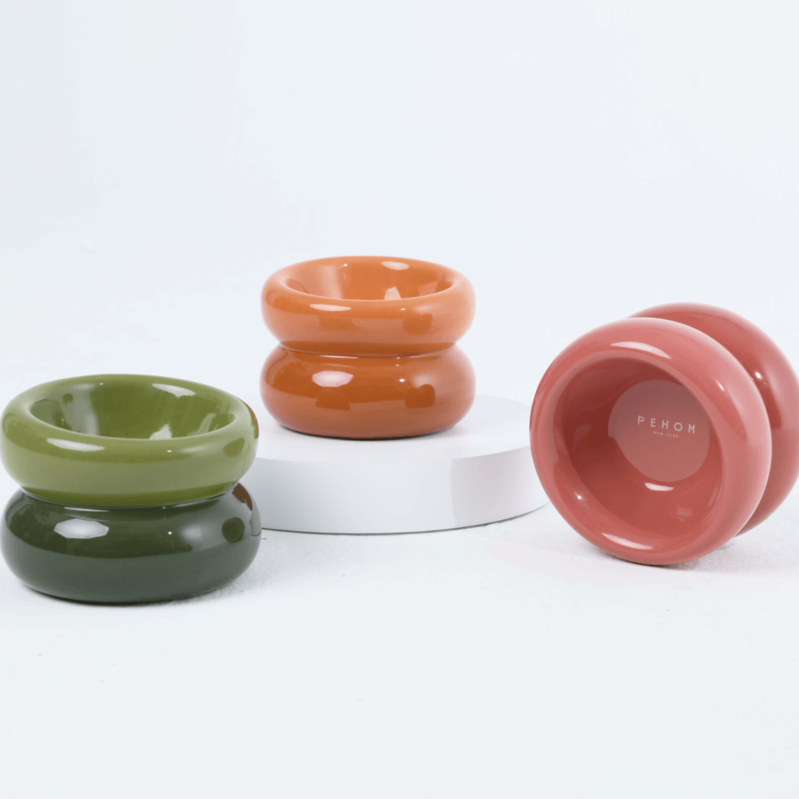 Soufflé Pet Bowl - Amber Orange - Rocky & Maggie's Pet Boutique and Salon