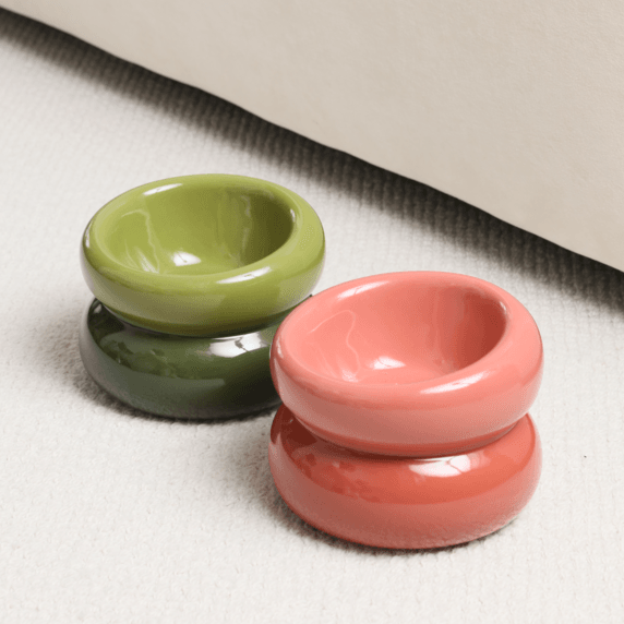 Soufflé Pet Bowl - Rose Pink - Rocky & Maggie's Pet Boutique and Salon