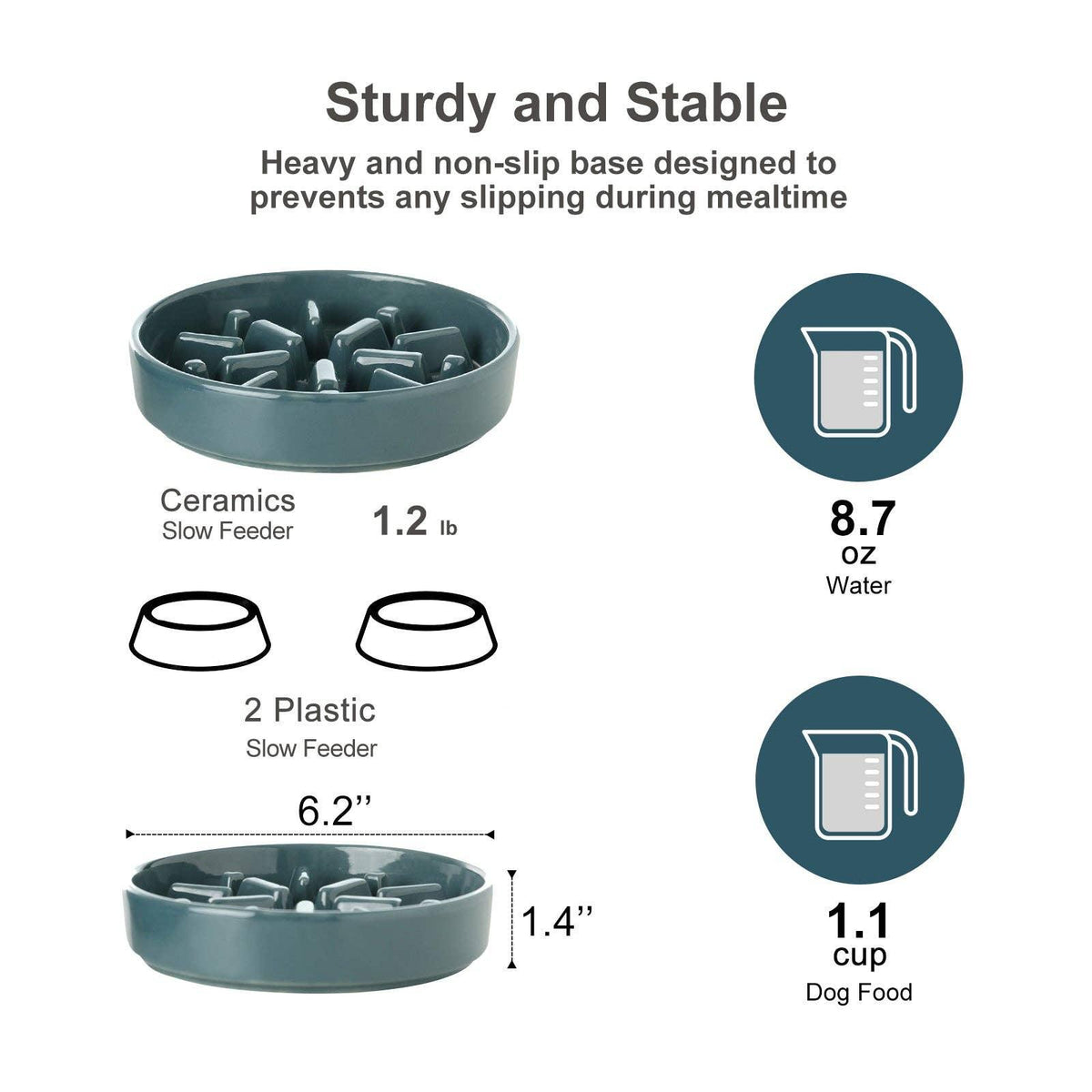 PEHOM Spark Slow Feeder Dog Bowl - view 16