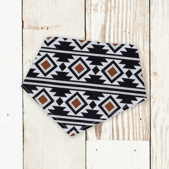 B&W Aztec Dog Bandana - Rocky & Maggie's Pet Boutique and Salon