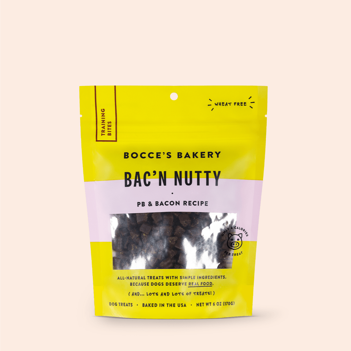 Bocce's Bac'n Nutty Dog Treats, 6oz - Rocky & Maggie's Pet Boutique and Salon