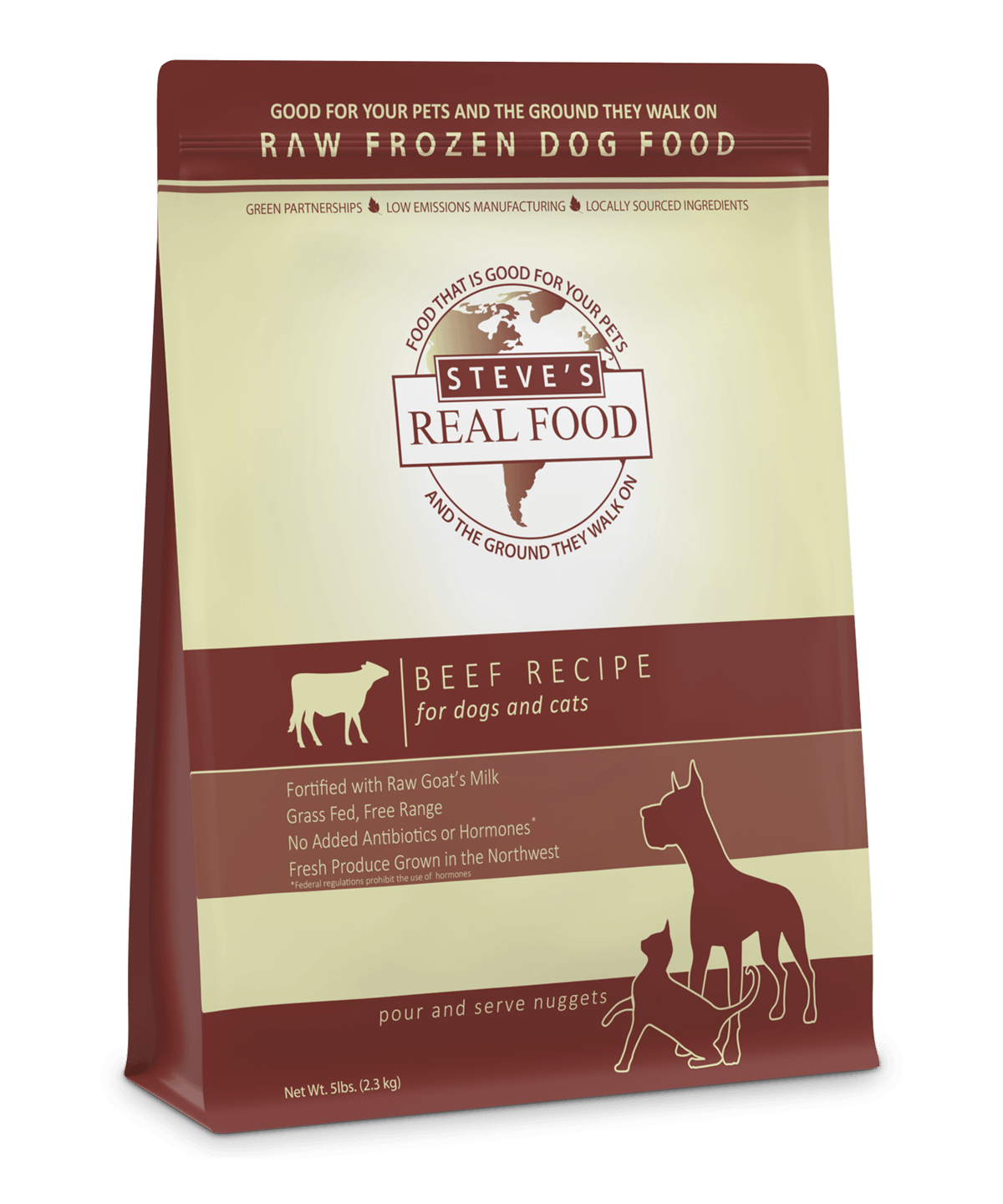 Steve's Real Food Raw Frozen Beef Diet Food For Dogs & Cats - Rocky & Maggie's Pet Boutique and Salon