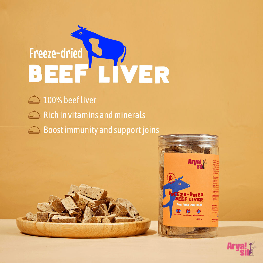 Arya Sit - Freeze-Dried Beef Liver - Rocky & Maggie's Pet Boutique and Salon