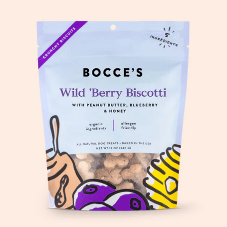 Bocce's Wild 'Berry Biscotti Dog Biscuits, 5oz - Rocky & Maggie's Pet Boutique and Salon