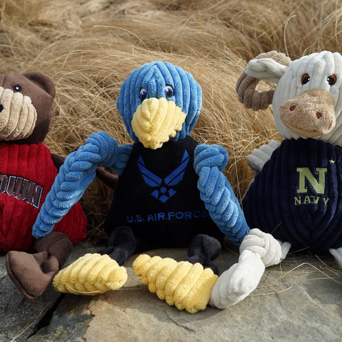 HuggleHounds NCAA U.S. Naval Academy Bill the Goat Knottie Toy - view 6