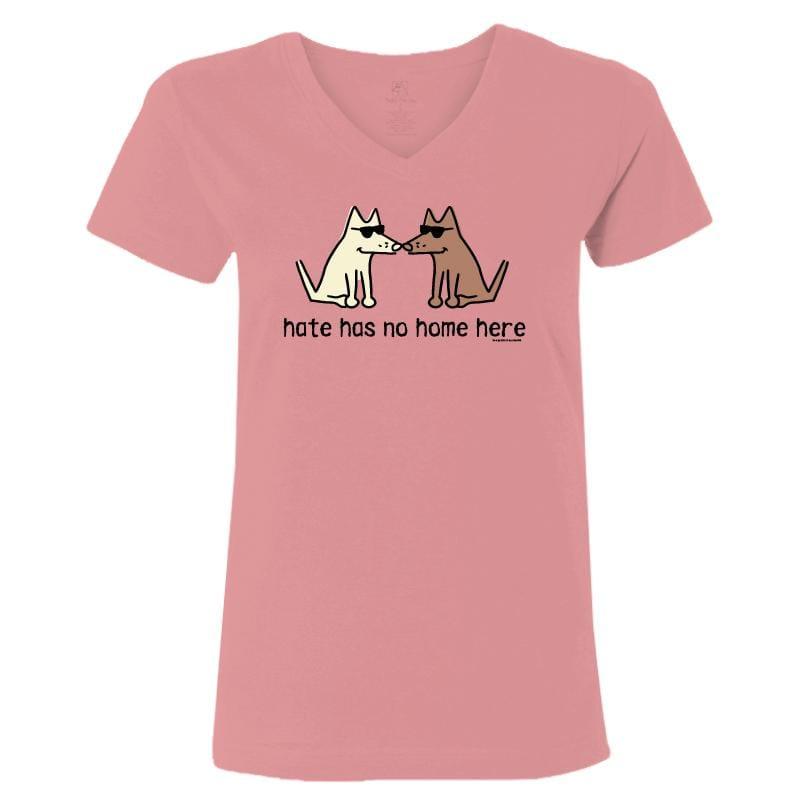 Hate Has No Home Here -T-Shirt Ladies V-Neck - Rocky & Maggie's Pet Boutique and Salon