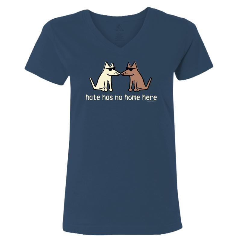 Hate Has No Home Here -T-Shirt Ladies V-Neck - Rocky & Maggie's Pet Boutique and Salon