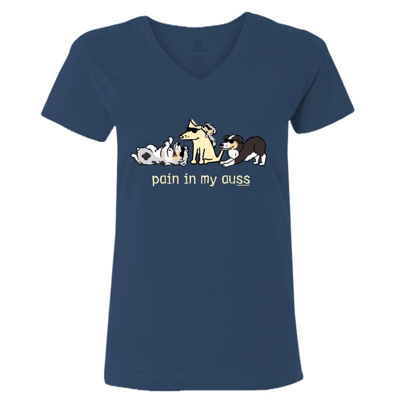 Pain In My Auss - Ladies T-Shirt V-Neck - Rocky & Maggie's Pet Boutique and Salon