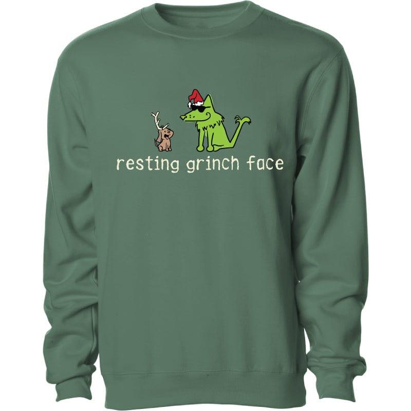 Resting Grinch Face - Crewneck Sweatshirt - Rocky & Maggie's Pet Boutique and Salon