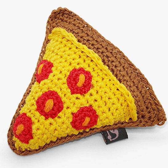 Knit Toy - Pizza - Rocky & Maggie's Pet Boutique and Salon
