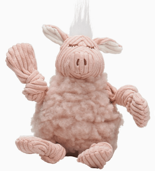 Penelope Pig Hugglefleece® Flufferknottie™ Plush Dog Toy - Rocky & Maggie's Pet Boutique and Salon