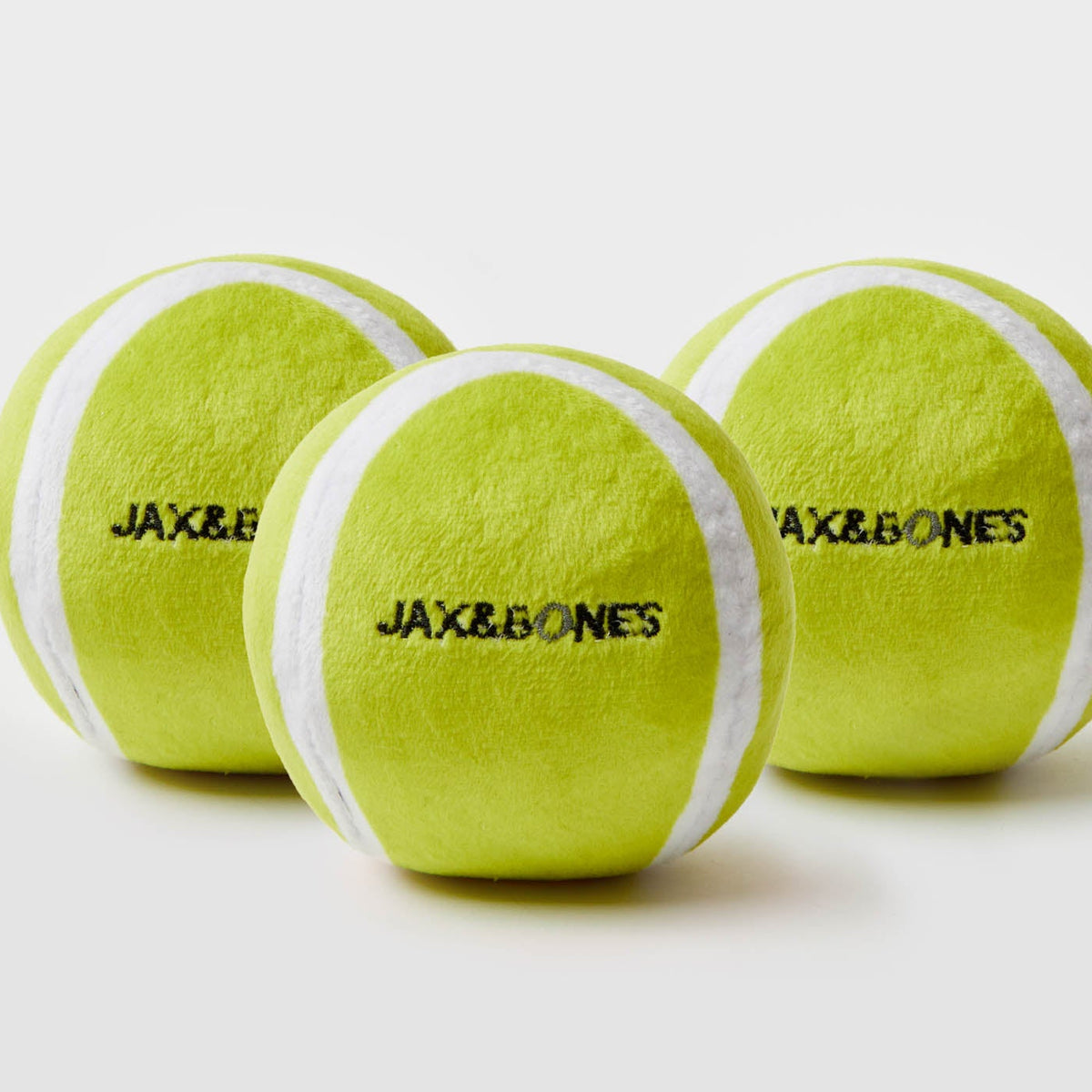 Jax & Bones 3-Inch Tennis Ball Plush Toy (3 Pack)