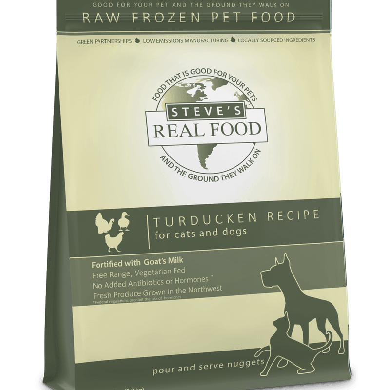 Steve's Real Food Raw Frozen Turducken Diet Food For Dogs & Cats - Rocky & Maggie's Pet Boutique and Salon