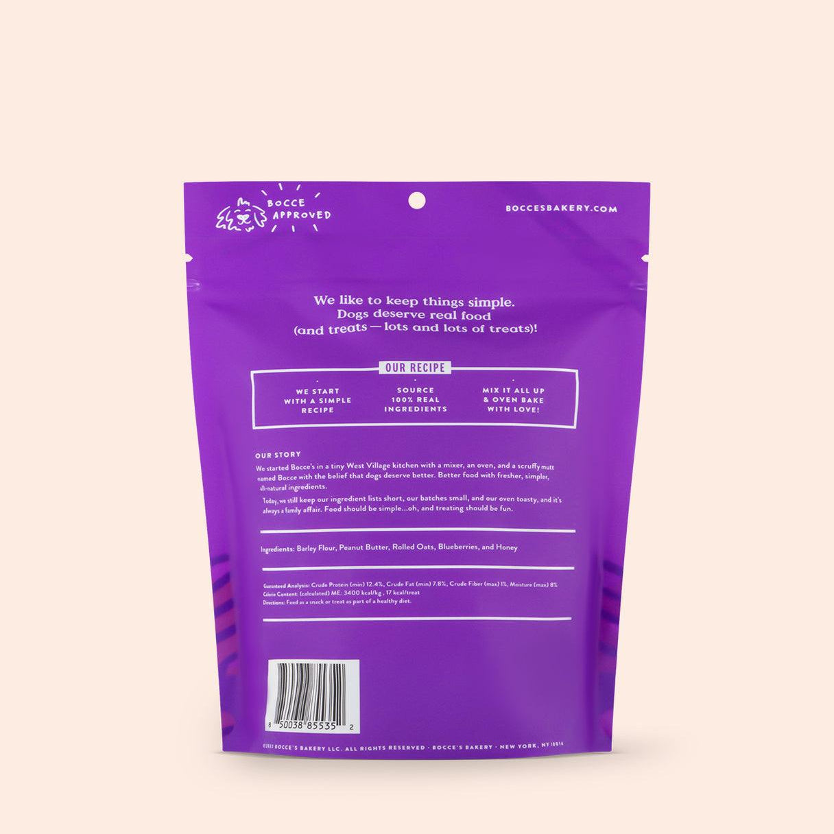 Bocce's Wild 'Berry Biscotti Dog Biscuits, 5oz - Rocky & Maggie's Pet Boutique and Salon