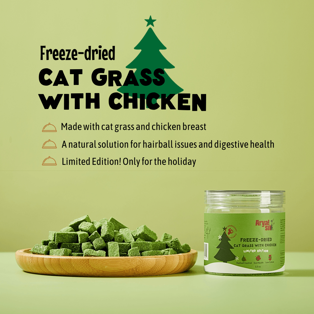 Freeze-Dried Cat Grass Treats - Rocky & Maggie's Pet Boutique and Salon
