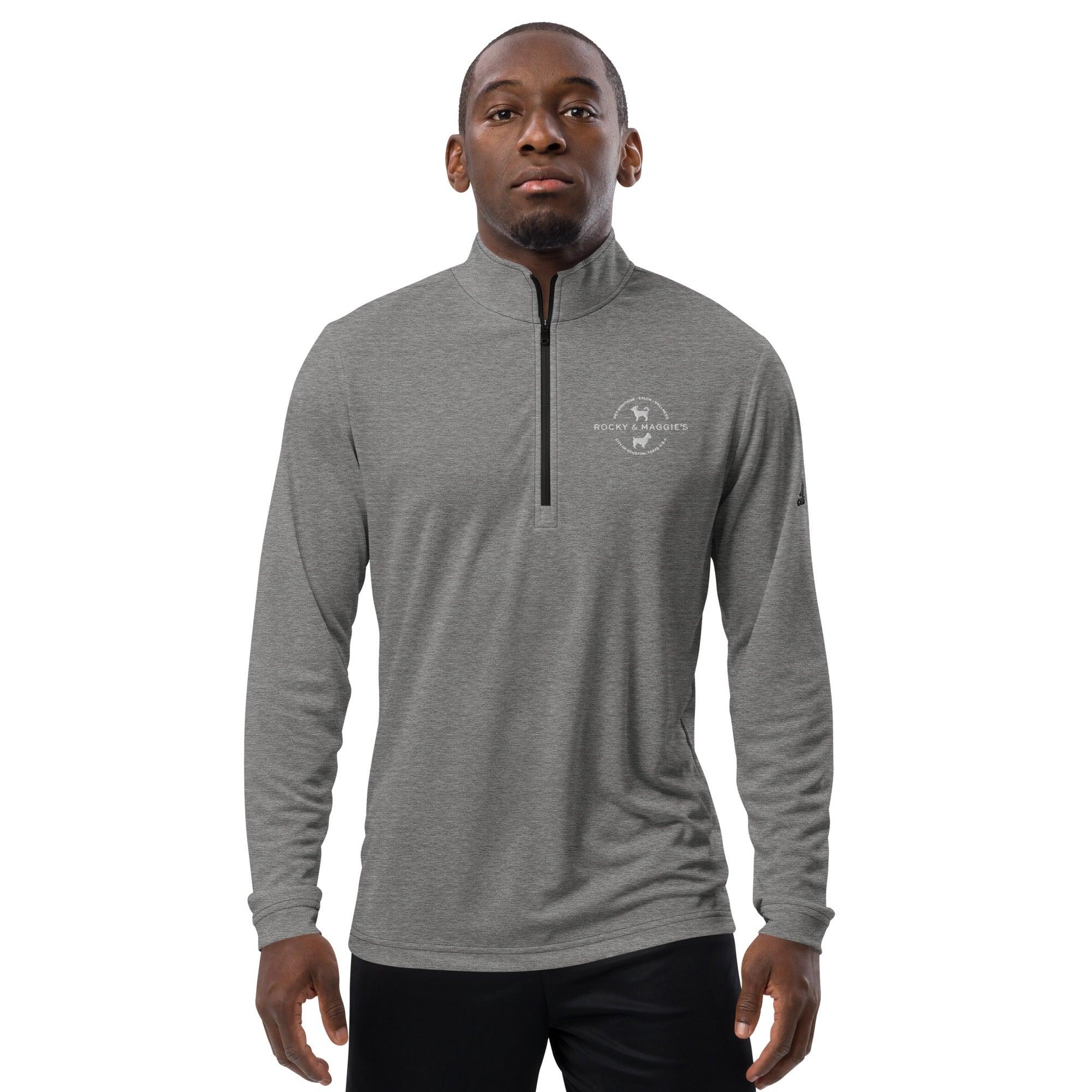 Quarter zip pullover with Rocky & Maggies of Houston logo - Rocky & Maggie's Pet Boutique and Salon