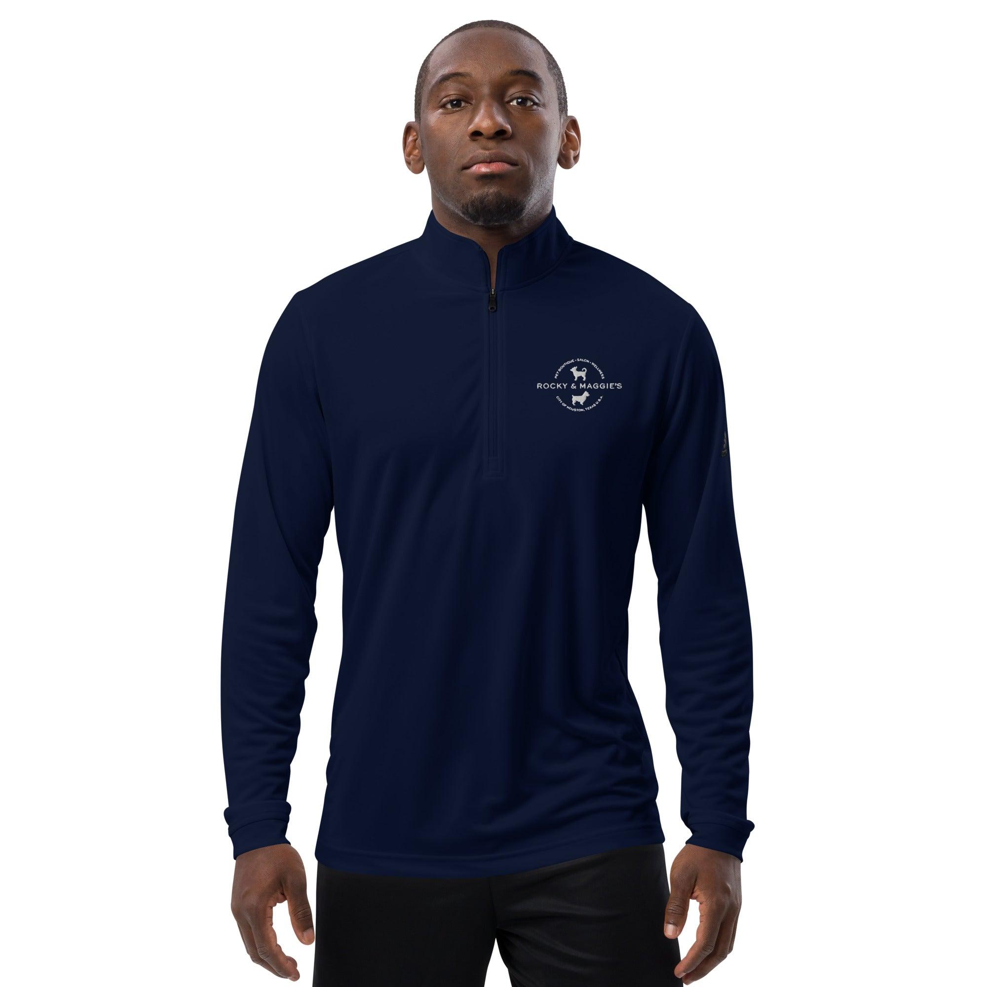 Quarter zip pullover with Rocky & Maggies of Houston logo - Rocky & Maggie's Pet Boutique and Salon