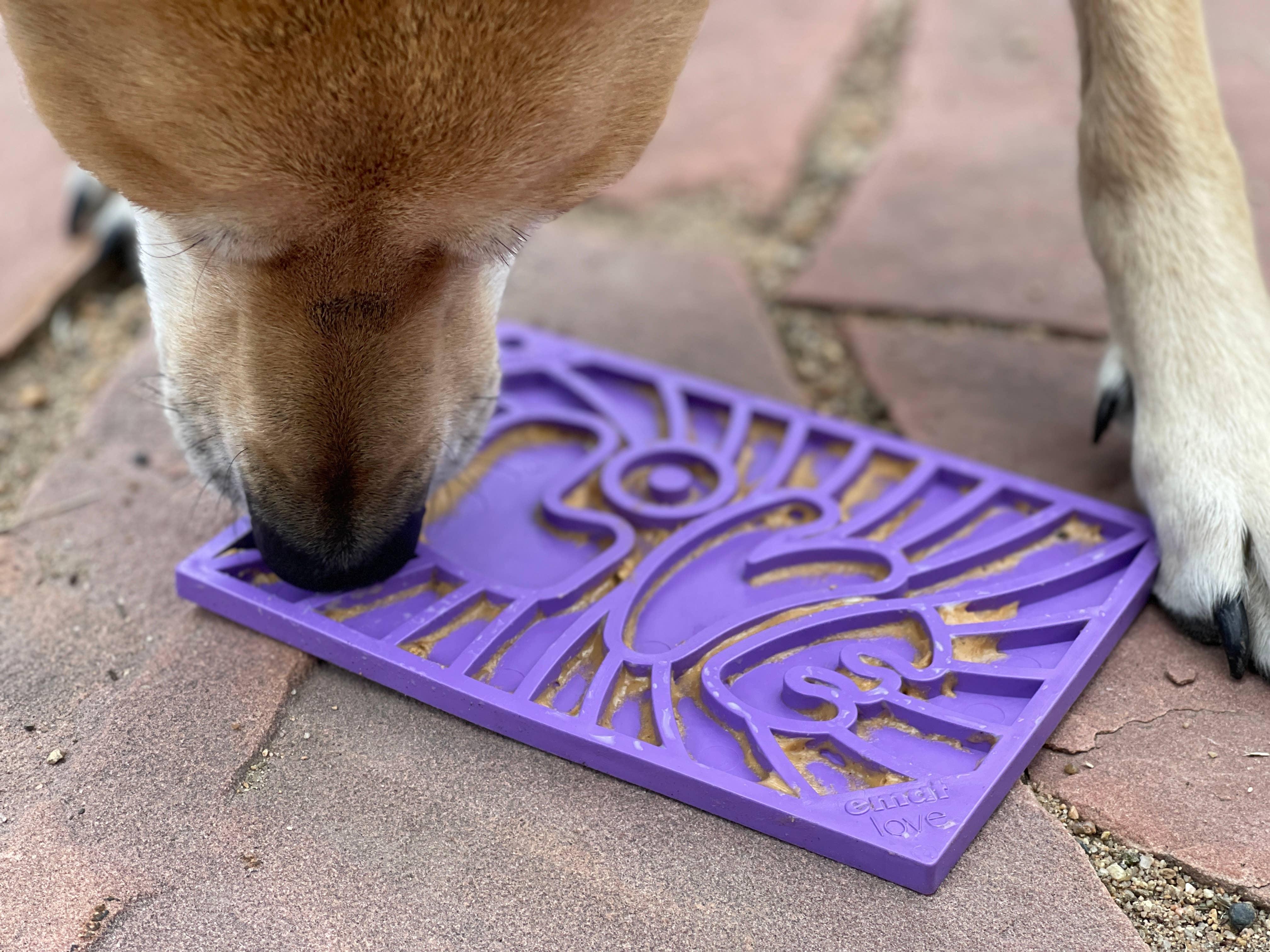 Groovy Love Design eMat Enrichment Lick Mat - Small Purple - Rocky & Maggie's Pet Boutique and Salon