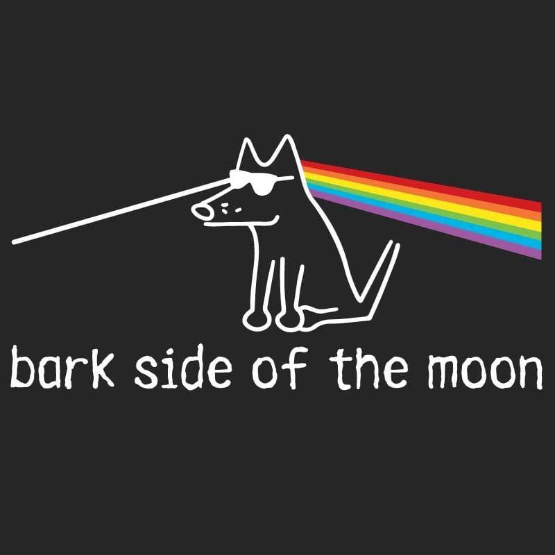 Bark Side Of The Moon - Ladies T-Shirt V-Neck - Rocky & Maggie's Pet Boutique and Salon