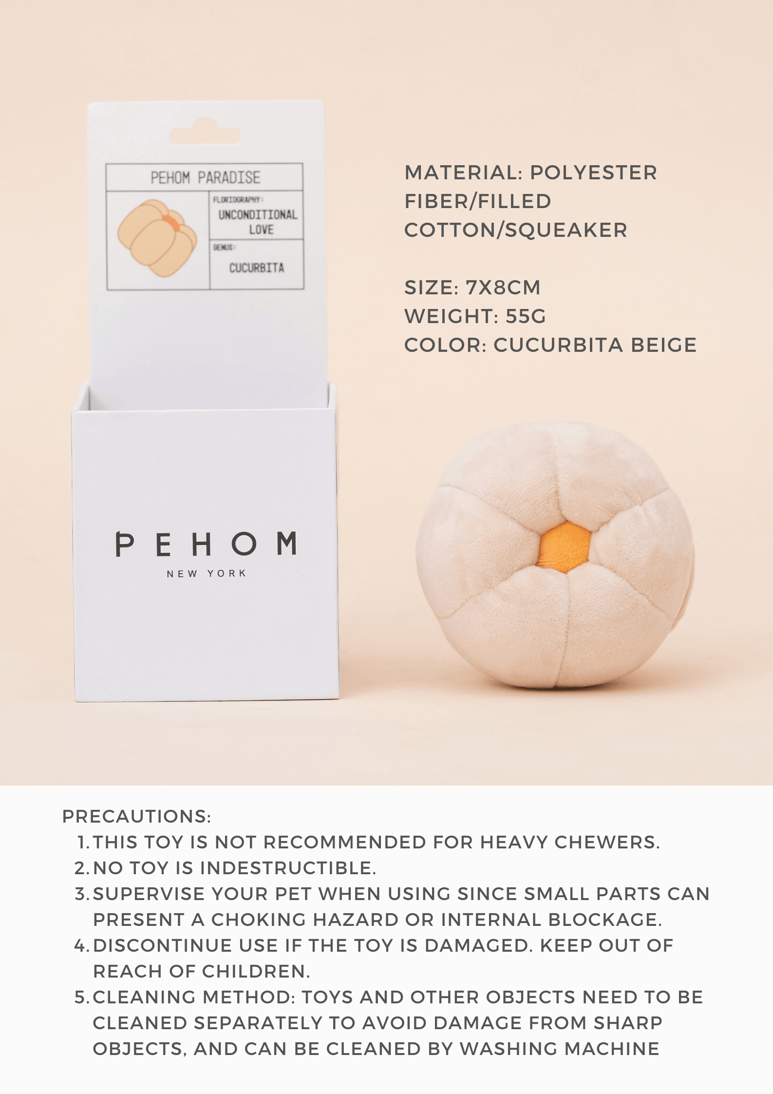 PEHOM PARADISE TOY: Cucurbita - Rocky & Maggie's Pet Boutique and Salon