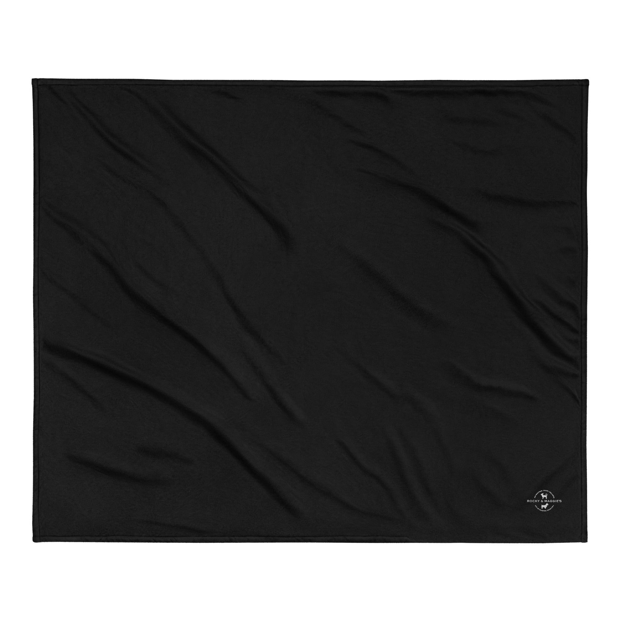 Rocky & Maggie's Premium sherpa blanket with logo - Rocky & Maggie's Pet Boutique and Salon