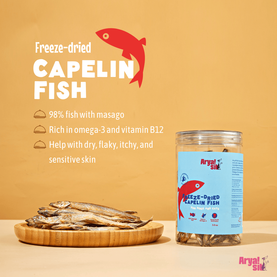 Arya Sit - Freeze-Dried Capelin - Rocky & Maggie's Pet Boutique and Salon