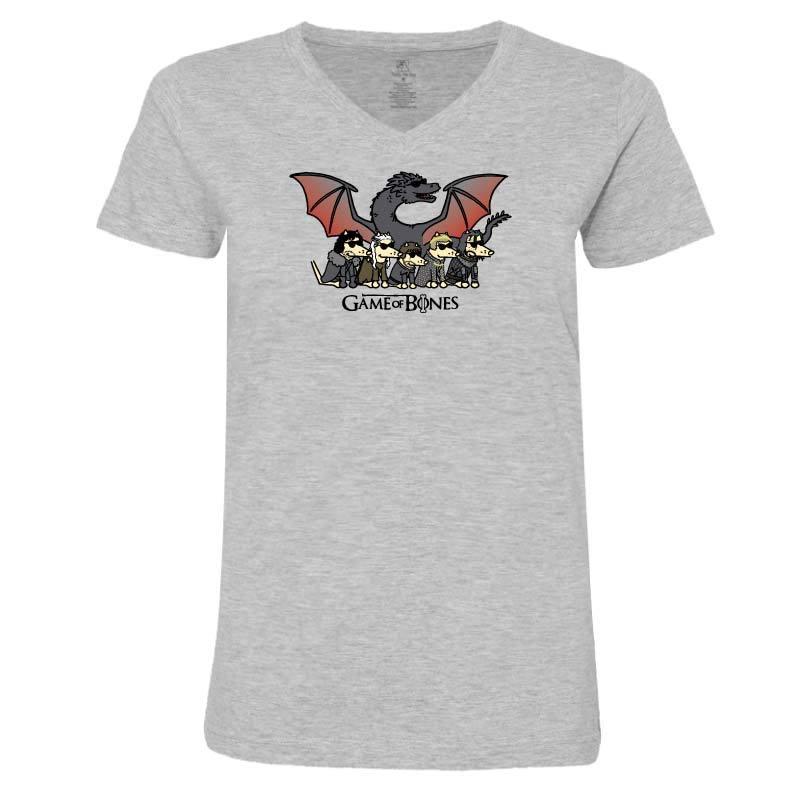 Game of Bones Final Season - Ladies T-Shirt V-Neck - Rocky & Maggie's Pet Boutique and Salon