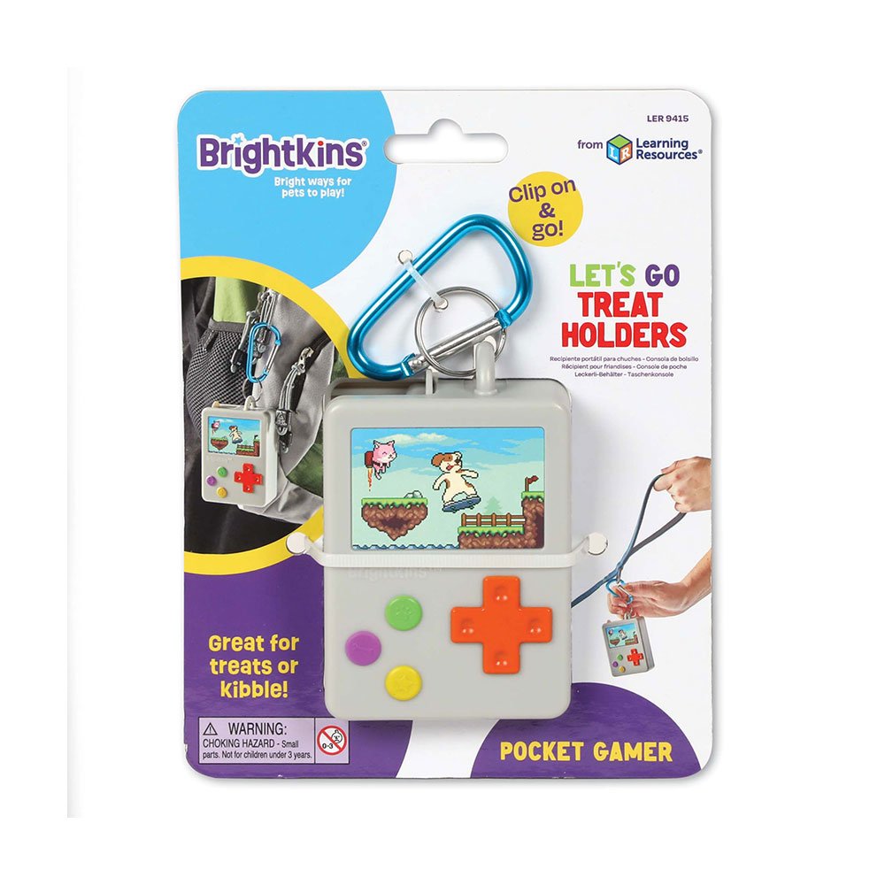 BrightKins Bark Brain Game Treat Puzzle, Interactive Toy for Dogs, Non
