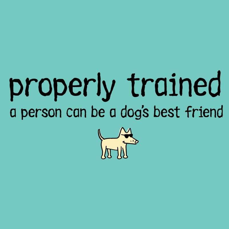 Properly Trained - Ladies T-Shirt V-Neck - Rocky & Maggie's Pet Boutique and Salon
