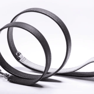 Strapets Signature Leash - Black Leather - Rocky & Maggie's Pet Boutique and Salon