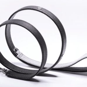 Strapets Signature Leash - Black Leather - Rocky & Maggie's Pet Boutique and Salon