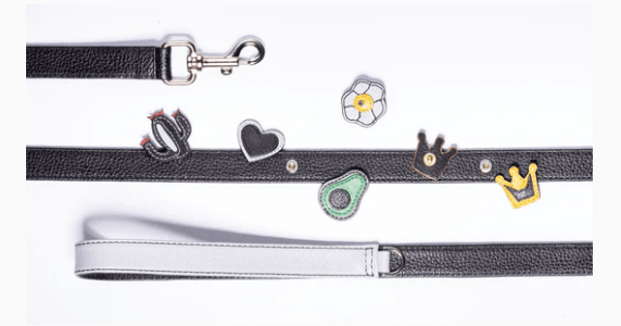 Strapets Signature Leash - Black Leather - Rocky & Maggie's Pet Boutique and Salon