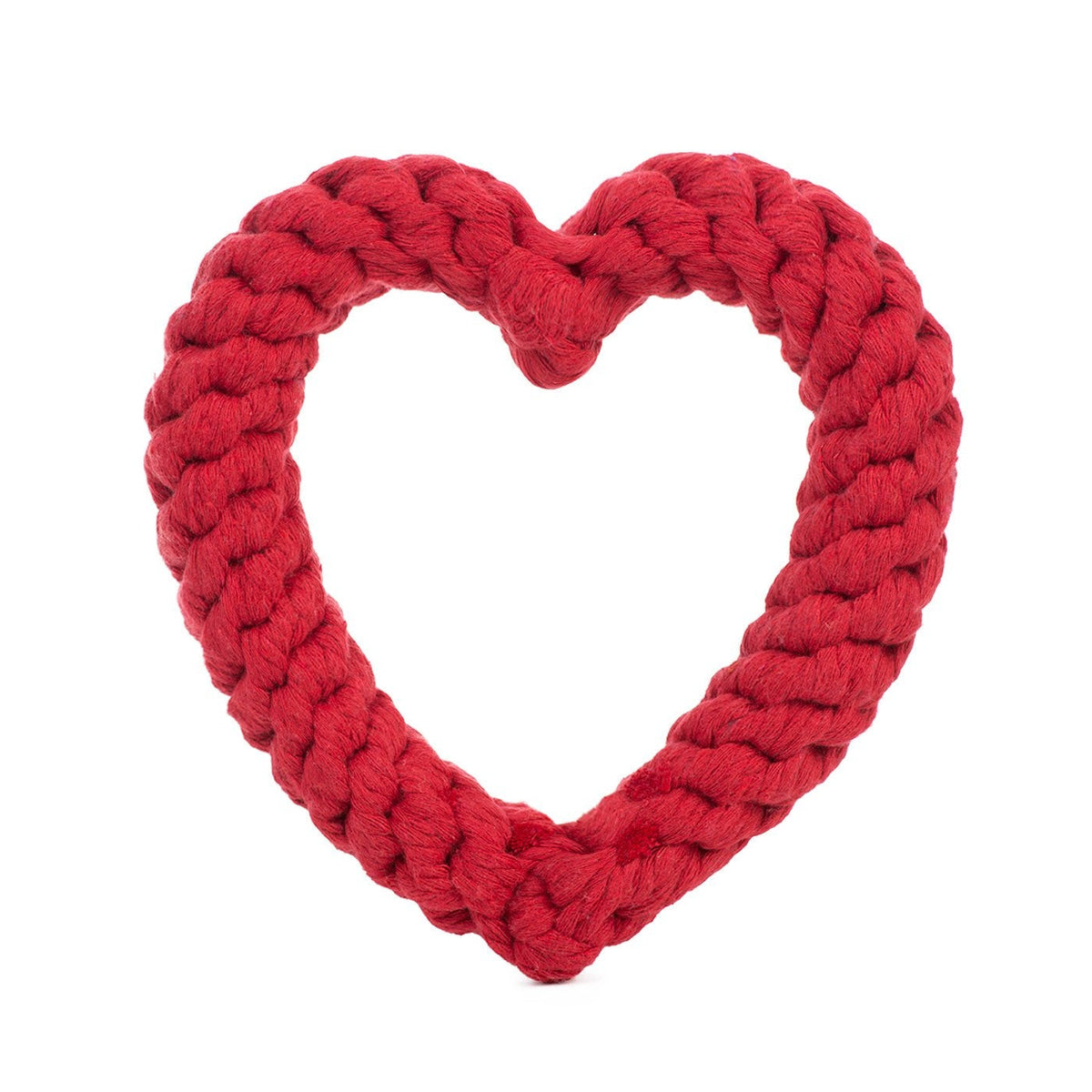Jax & Bones Red Heart 7-Inch Rope Toy