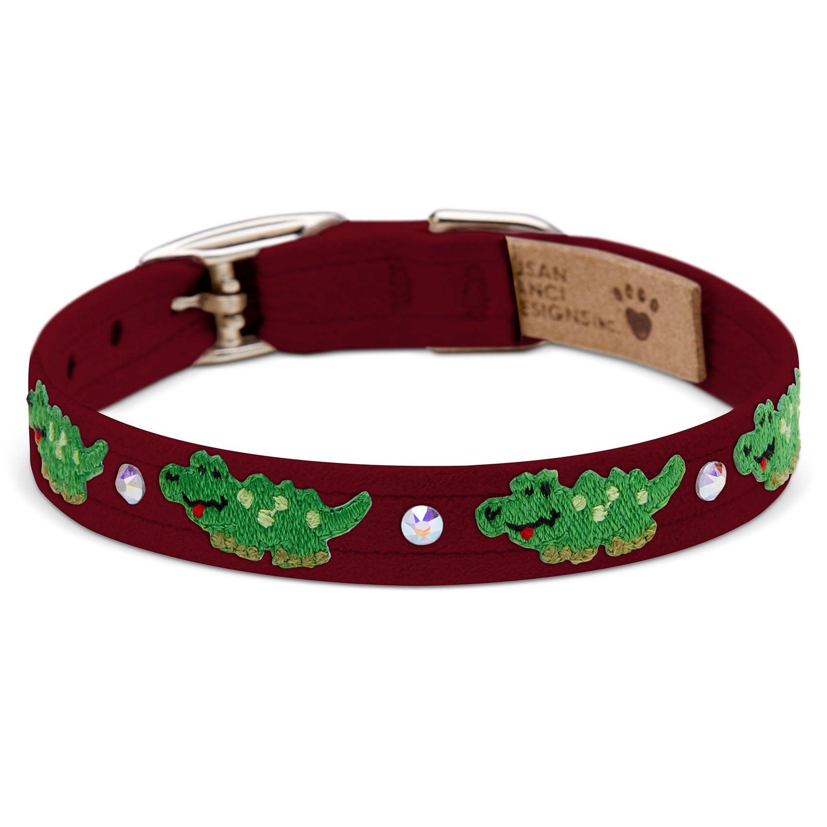 Embroidered Alligators Collar - Rocky & Maggie's Pet Boutique and Salon