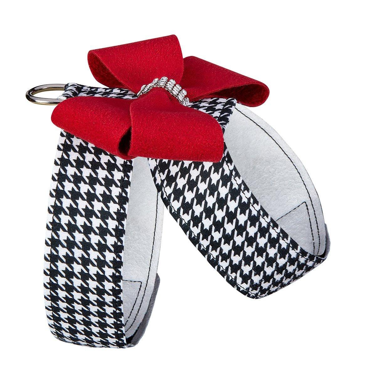 Red Nouveau Bow Tinkie Harness - Rocky & Maggie's Pet Boutique and Salon