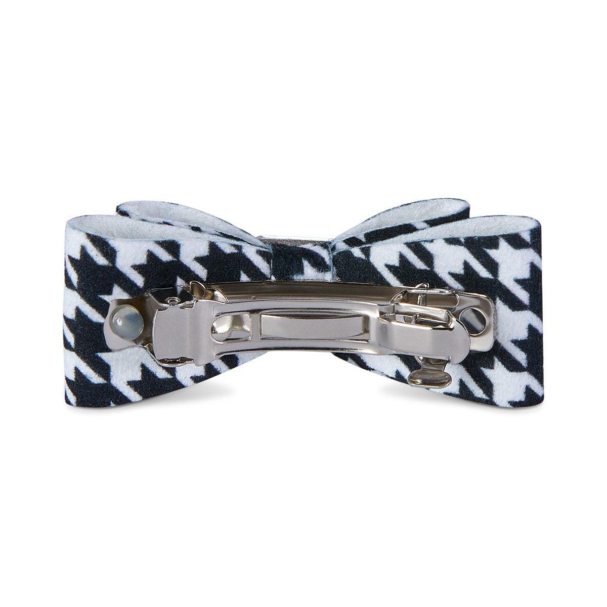 Houndstooth Big Bow Hair Bow - Rocky & Maggie's Pet Boutique and Salon