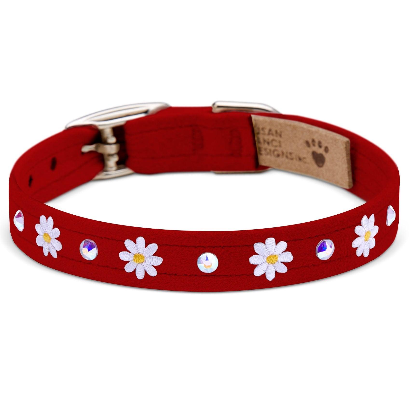 1/2" Small Daisies Collars - Rocky & Maggie's Pet Boutique and Salon