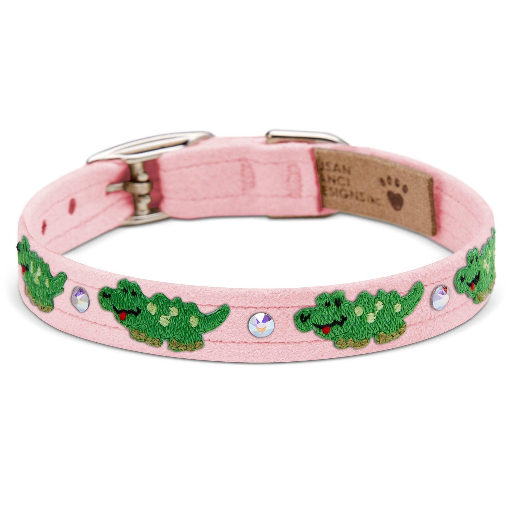 Embroidered Alligators Collar - Rocky & Maggie's Pet Boutique and Salon