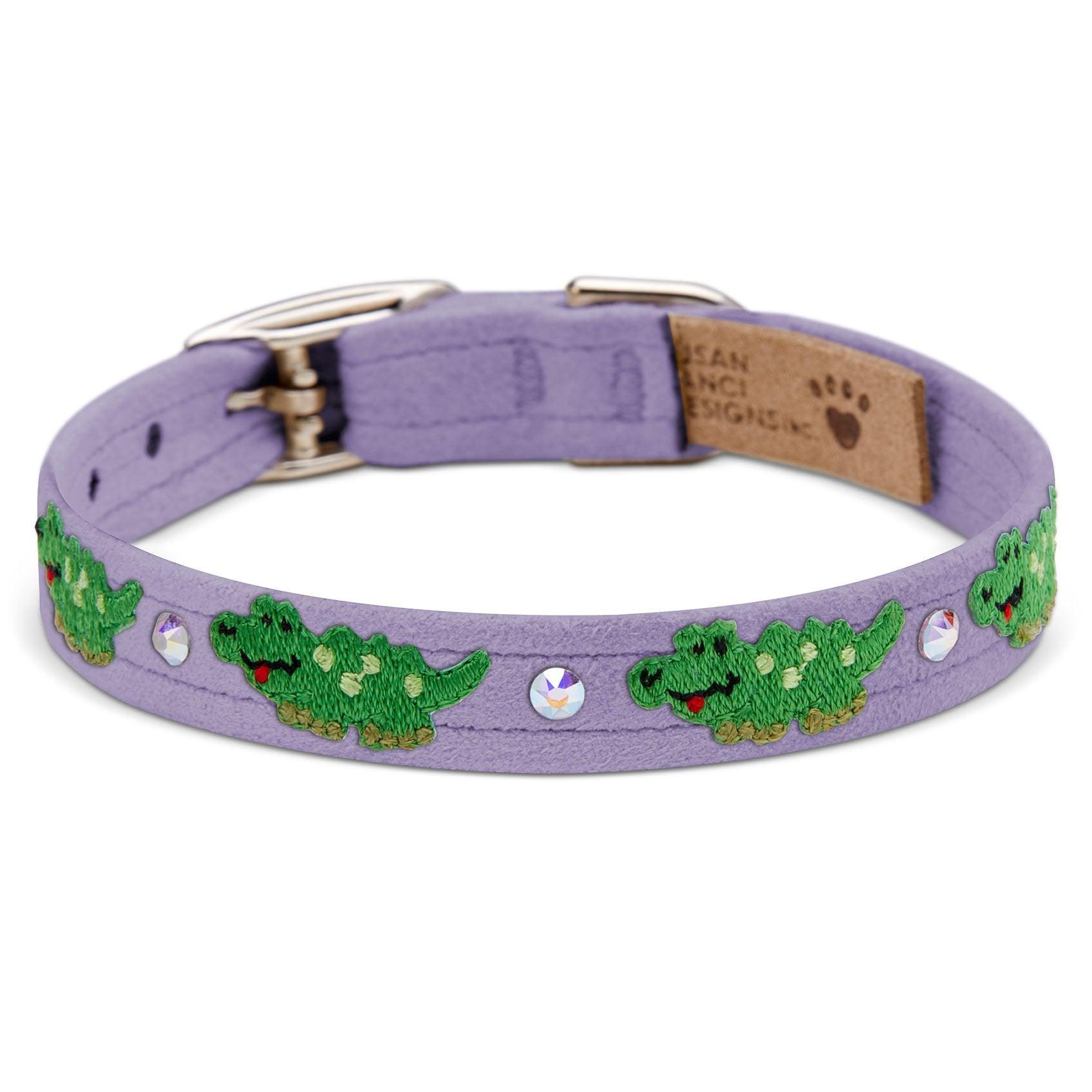 Embroidered Alligators Collar - Rocky & Maggie's Pet Boutique and Salon