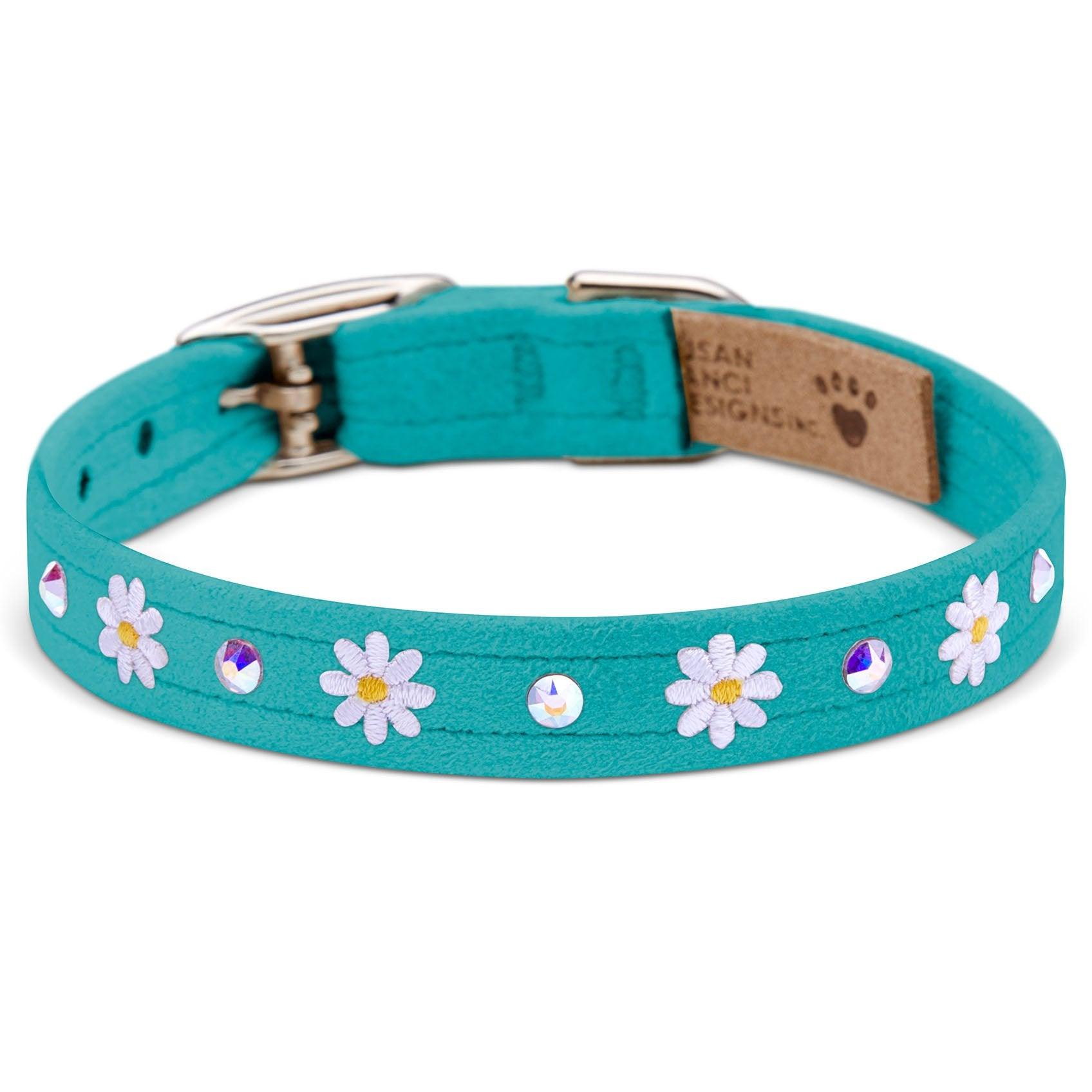 1/2" Small Daisies Collars - Rocky & Maggie's Pet Boutique and Salon