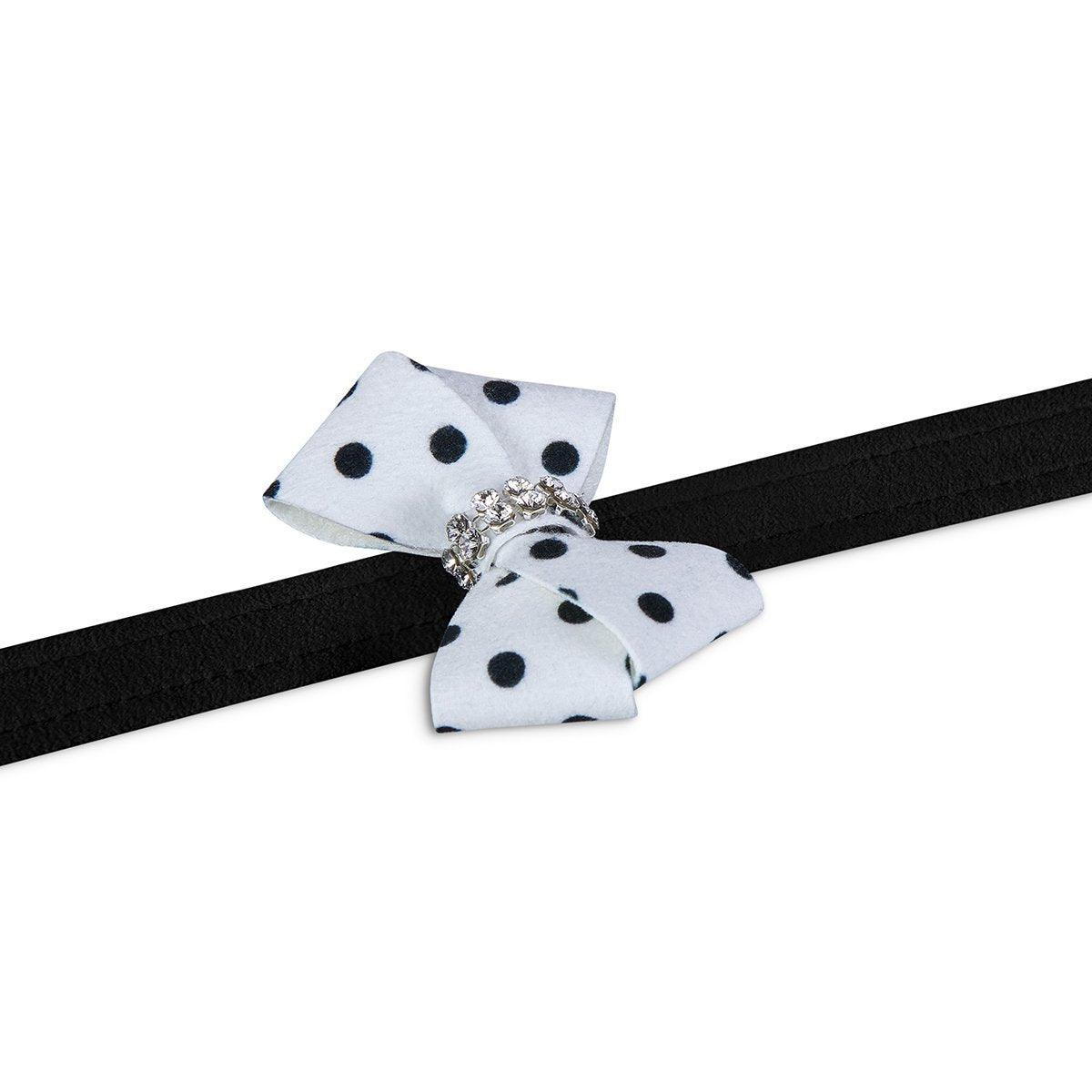 Polka Dot Nouveau Bow Leash - Rocky & Maggie's Pet Boutique and Salon
