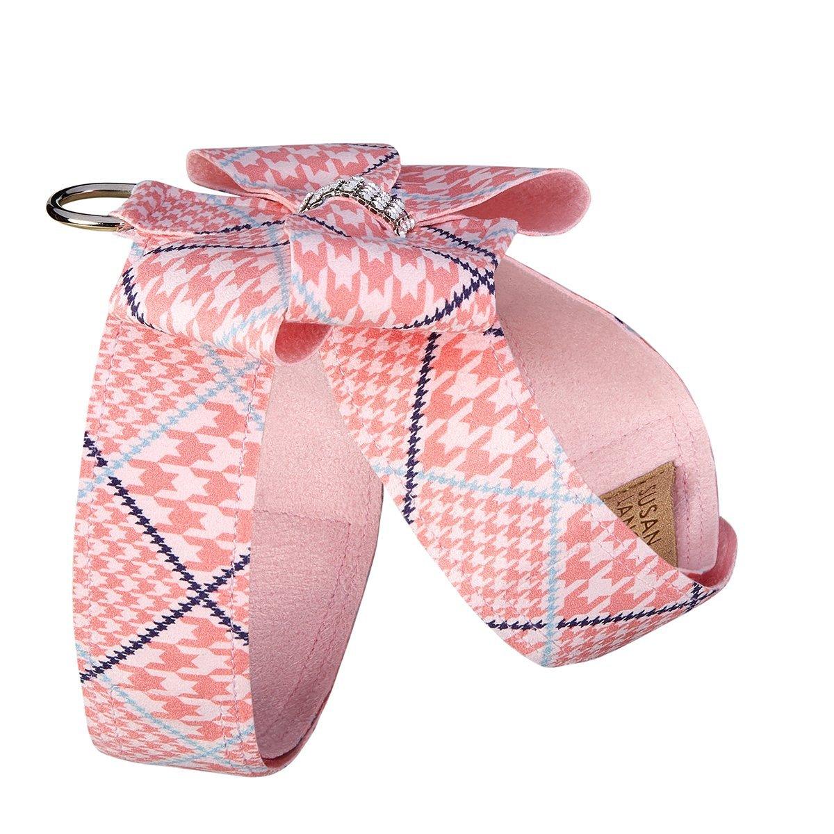 Glen Houndstooth Nouveau Bow Tinkie Harness - Rocky & Maggie's Pet Boutique and Salon