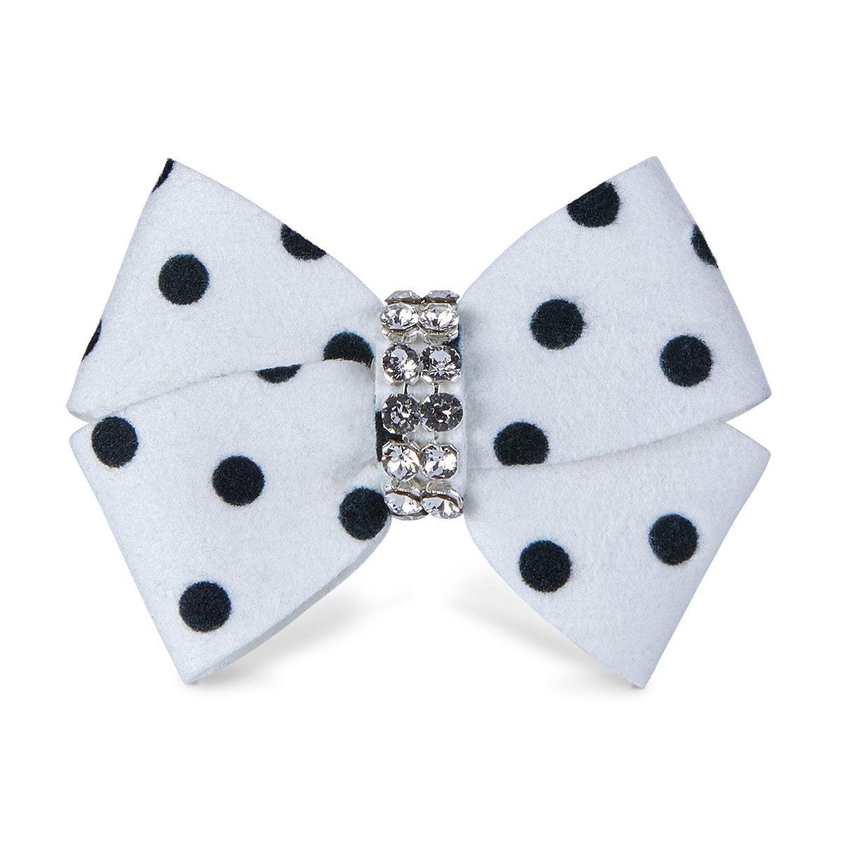 Polka Dot Nouveau Bow Hair Bow - Rocky & Maggie's Pet Boutique and Salon